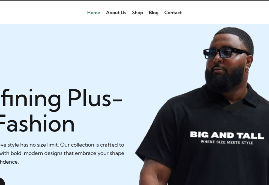 Big & Tall Fashion is a forward-looking fashion ecommerce brand crafted for people who don’t fit into the cookie-cutter sizes of mainstream fashion.